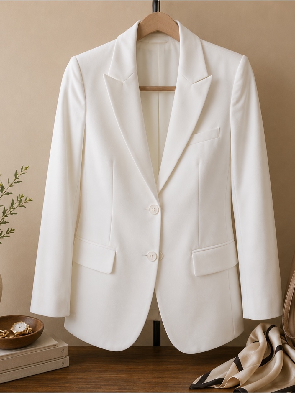 Haus of LaRue White Tailored Blazer Jacket Women’s Small / US 2-4 NWT